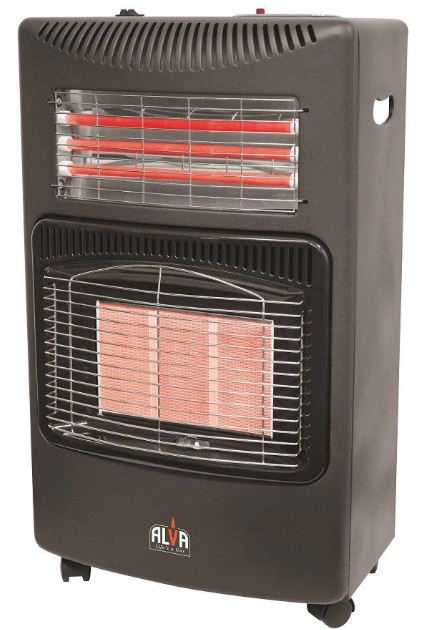 Alva 3 Panel Dual Infrared Radiant Gas and Electric Indoor Heater