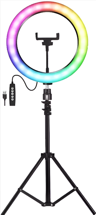 Nesty 10 Inch Multipurpose USB Powered Selfie RGB LED Ring