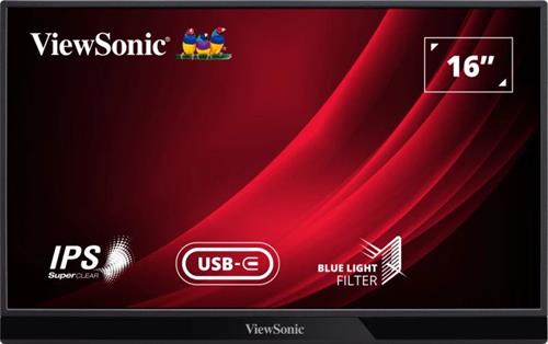 ViewSonic VG1655 15.6" FHD IPS USB-C Portable Monitor
