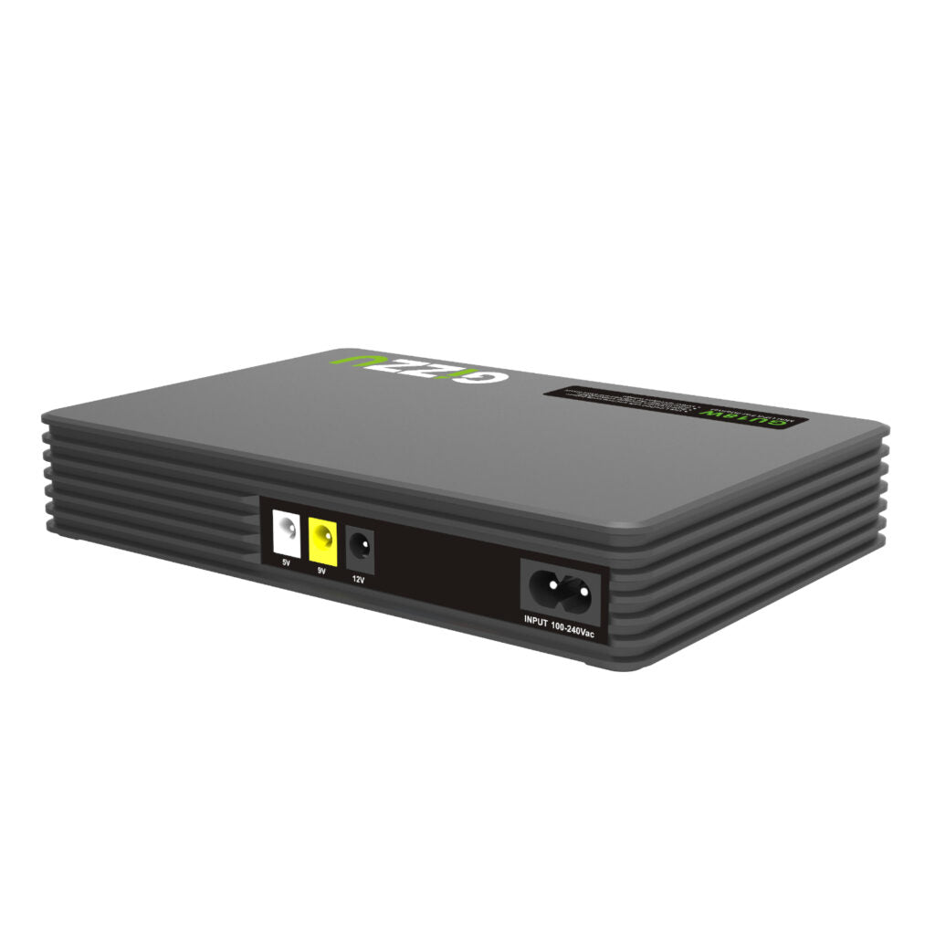 Gizzu SURF Simple 18W 55Wh LiFePO4 MINI DC UPS – Black