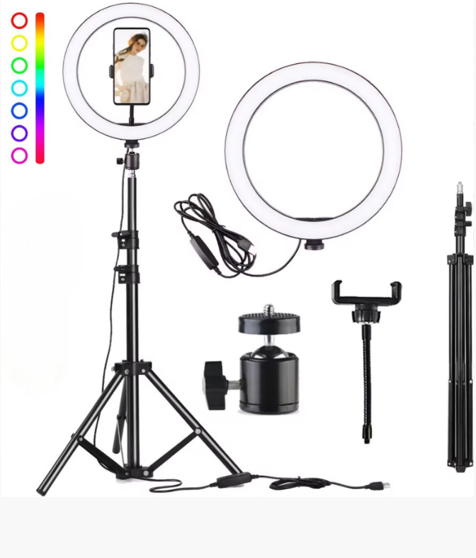 Nesty 10 Inch Multipurpose USB Powered Selfie RGB LED Ring