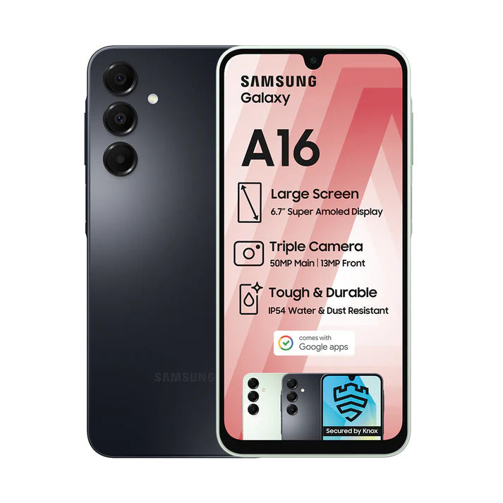 Samsung Galaxy A16 LTE 4GB 128GB Dual Sim Smartphone – Black